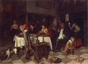 Jan Steen Twelfth Night oil on canvas